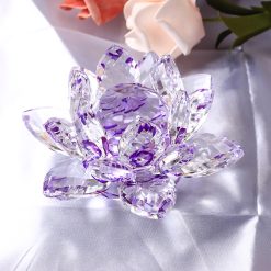 Flor de loto de cristal púrpura