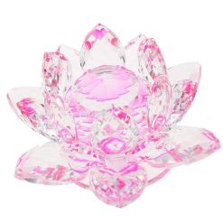 Flor de loto de cristal rosa