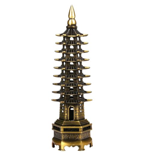 La pagoda de los nueve niveles metálicos 18 cm