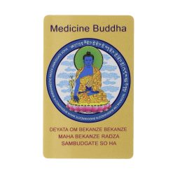 Tarjeta Feng Shui con Buda de la Medicina para la salud
