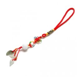 Amuleto de flor de durazno de jade