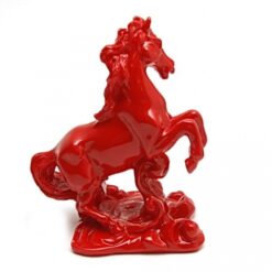 El caballo rojo de la fama figura Feng Shui (2)