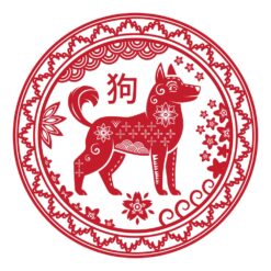 Pegatina para el signo de Perro - Feng Shui