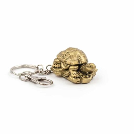 Amuleto tortuga de color dorado