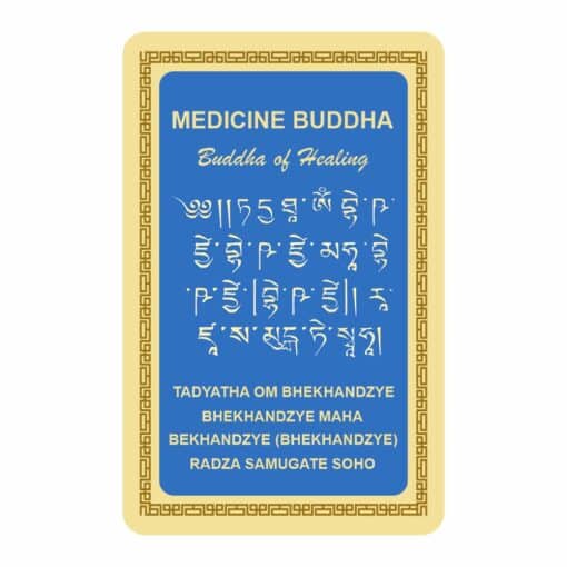 Tarjeta Feng Shui con Buda de la Medicina para la salud 2023