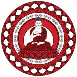 Pegatina con Buda Vairocana