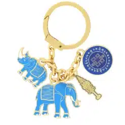 Amuleto antirrobo con elefante y rinoceronte y el bastón de Ksitigarbha 2024