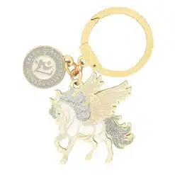 Amuleto con el unicornio celeste para la suerte 2024