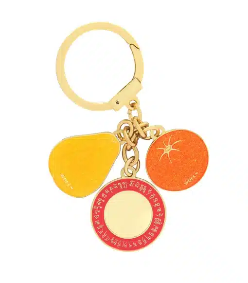Amuleto con mandarina y pera Tai Kat Tai Ley