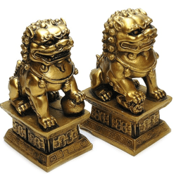 Figuras Perros Fu - FOO DOGS -Guardianes Feng Shui - 10 cm