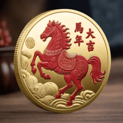 Moneda Feng Shui del Caballo del Año – Éxito, victoria y prosperidad