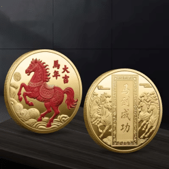 Moneda Feng Shui del Caballo del Año – Éxito, victoria y prosperidad