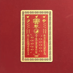 Tarjeta metálica Feng Shui del Tai Sui – Gran Duque del Año 2026