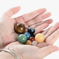 Los Nueve Planetas en Piedras Semipreciosas - Armonía Celestial para tu Hogar o Espacio de Trabajo