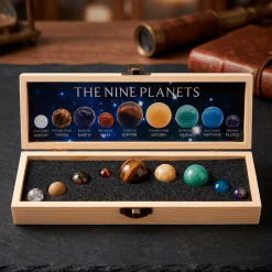 Los Nueve Planetas en Piedras Semipreciosas - Armonía Celestial para tu Hogar o Espacio de Trabajo